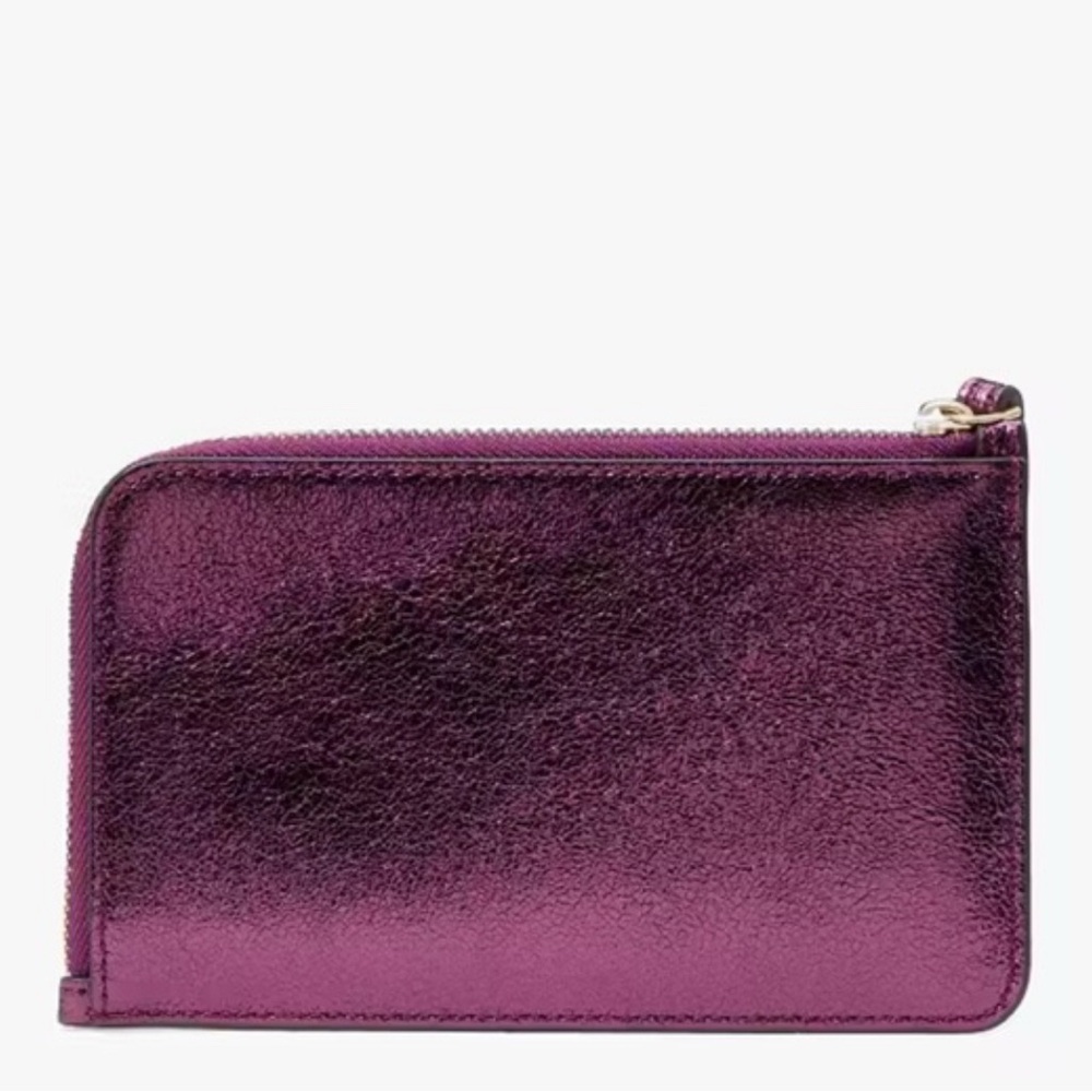 kate spade Metallic Plum Wristlet Clutch. Gorgeous! NWT - Picture 3 of 5